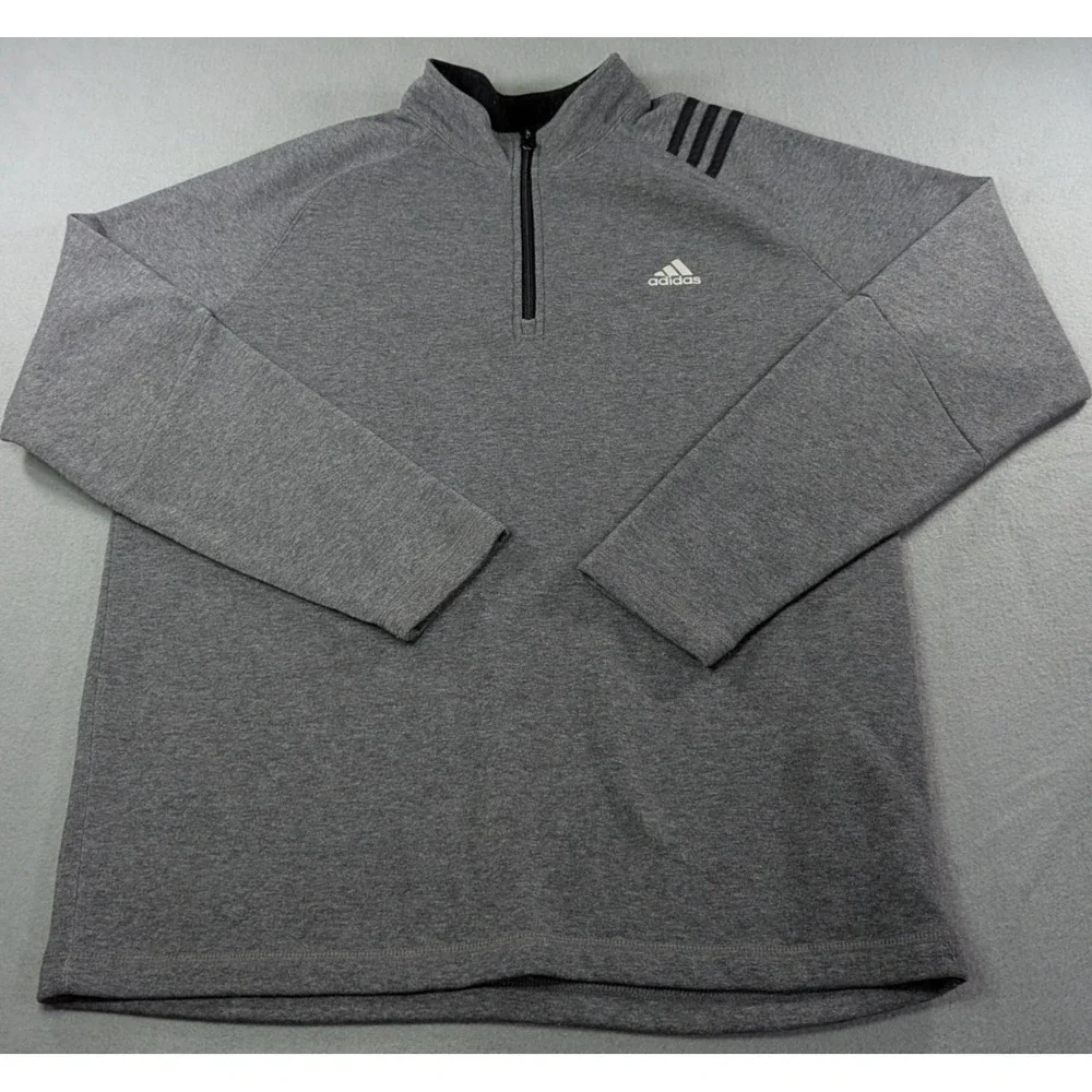 Adidas Mens Golf 1/4 Zip Pullover ADVF19R751 Size XL‎ Gray Heather